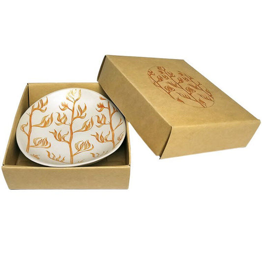 Jo Luping Medium Bowl - Harakeke (Orange)
