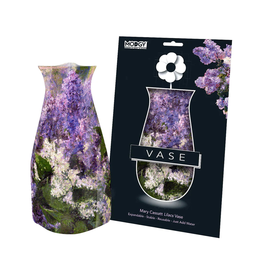 Expandable Flower Vase - Mary Cassatt Lilacs