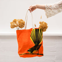 Load image into Gallery viewer, Canvas Bag - Orange Fantail
