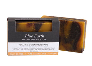 Blue Earth Soap - Orange & Cinnamon Swirl