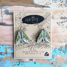 Load image into Gallery viewer, Natty Earrings - Puriri Moth
