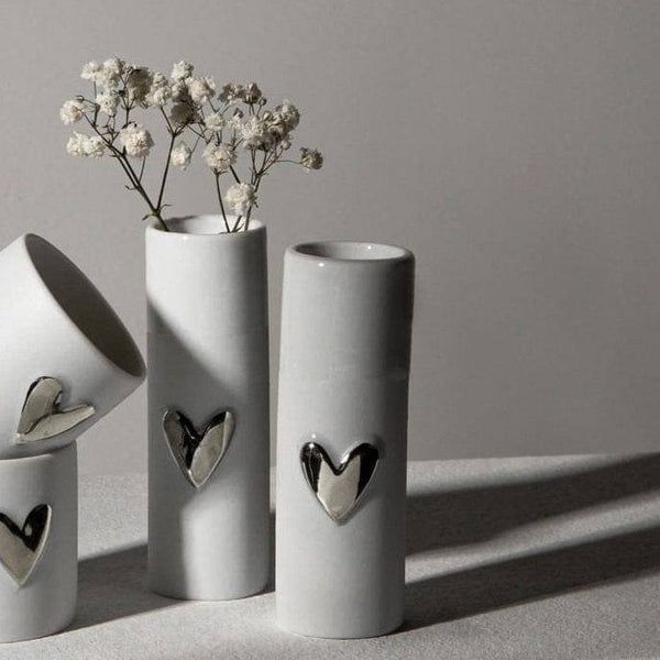 Heart Bud Vases