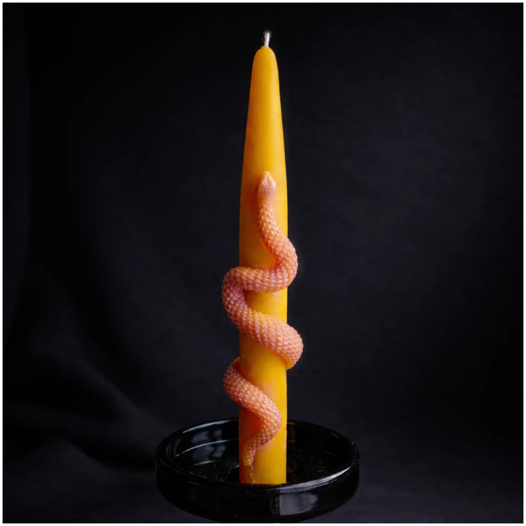 Beeswax Candle Serpentine