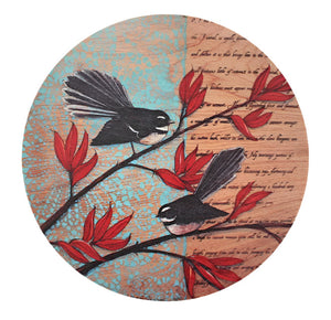 Art Circle - Fantail on Harakeke