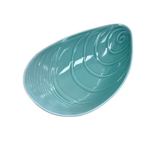 Jo Luping Large Mussel Dish - Aqua