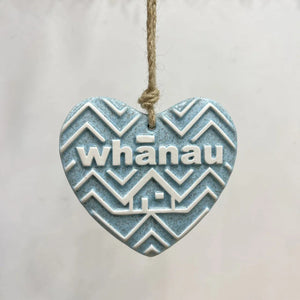 Ceramic Heart Whanau Bluesand
