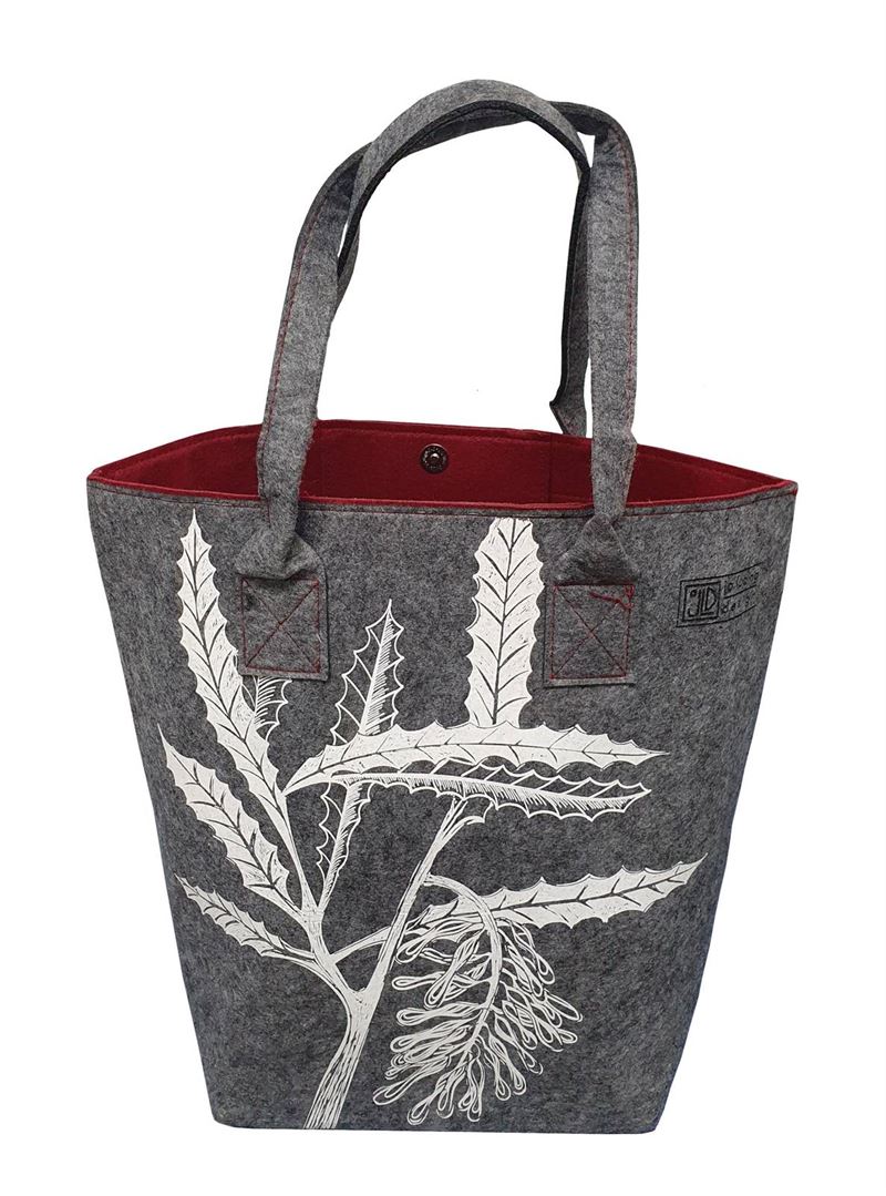 Jo Luping Design Tote Bag - Rewarewa Grey