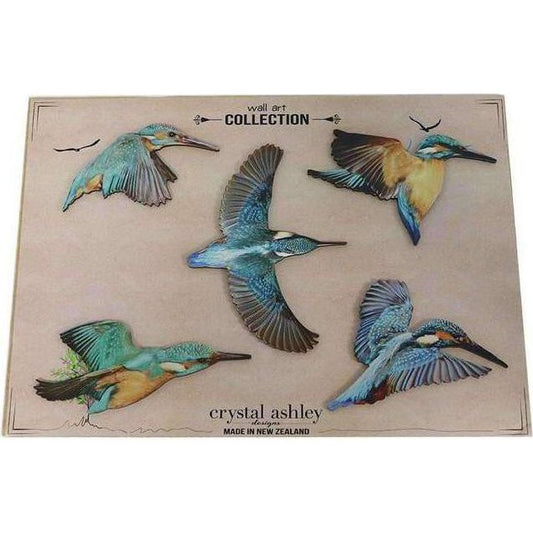 Crystal Ashley Wall Art Set - Kingfishers