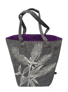 Jo Luping Design Tote Bag - Koromiko Grey