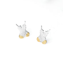 Little Taonga - Silver Huia Feather Earrings