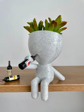Load image into Gallery viewer, Printed Planter 3D- Having a Wine
