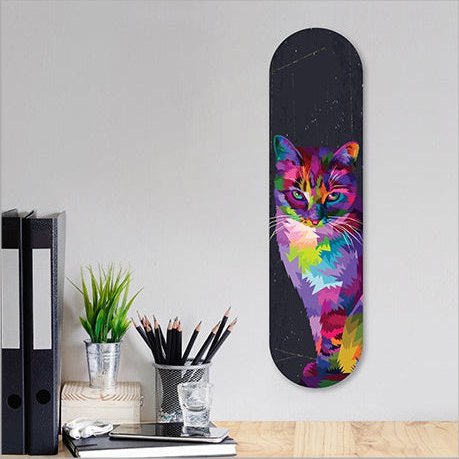 Skateboard Art - Cat