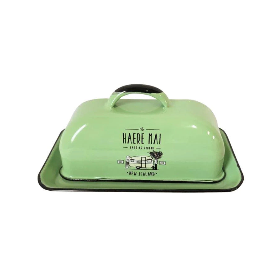 Butter Dish - Retro Green