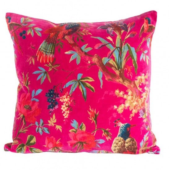 Bird of Paradise Cushion Cover - Hot Pink
