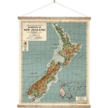Load image into Gallery viewer, Canvas Wall Chart - NZ Dominion Retro Map
