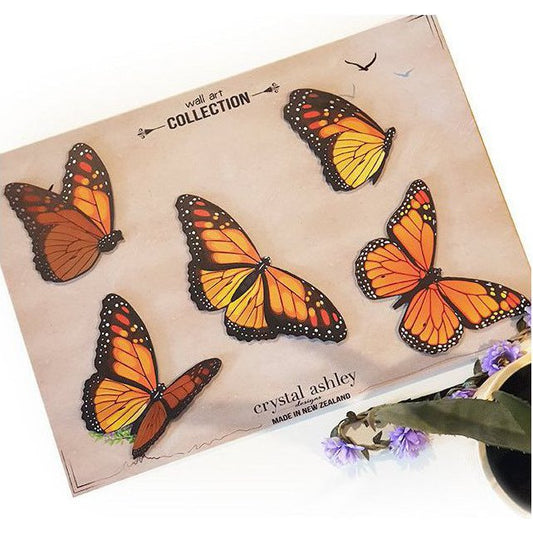 Crystal Ashley Wall Art Set - Monarch