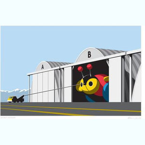Glenn Jones Art Print - Secret Hangar